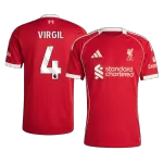 VIRGIL #4 Liverpool Home Jersey 2025/26 - thejerseys