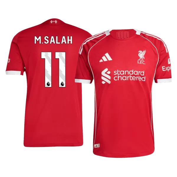M.SALAH #11 Liverpool Home Match Jersey Player Version 2025/26 - thejerseys