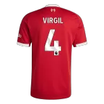 VIRGIL #4 Liverpool Home Jersey 2025/26 - thejerseys