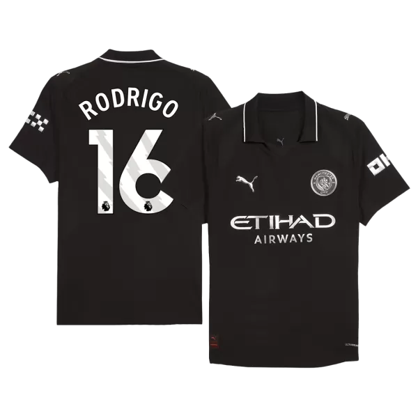 RODRIGO #16 Manchester City Away Match Jersey Player Version 2025/26 - thejerseys