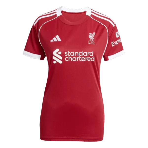 Women's Liverpool Home Soccer Jersey 2025/26 - thejerseys