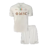 Kid's Napoli Away Jersey Kit(Jersey+Shorts) 2025/26 - thejerseys