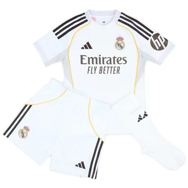 Kids Real Madrid Home Jersey Full Kit 2025/26 - thejerseys