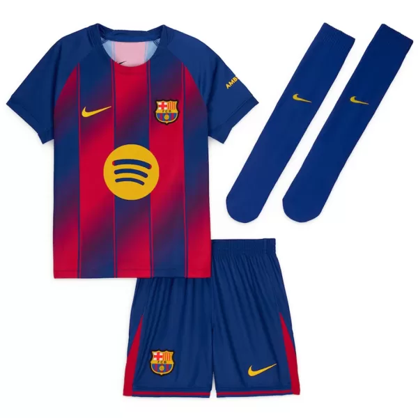 Kids Barcelona Home Jersey Whole Kit 2025/26 - thejerseys