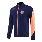 Barcelona Training Jacket Kit(Jacket+Pants) Navy&Orange 2025/26 - thejerseys