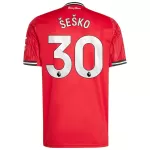 ŠEŠKO #30 Manchester United Home Jersey 2025/26 - [Super Quality] - thejerseys
