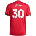 ŠEŠKO #30 Manchester United Home Match Jersey 2025/26 - thejerseys