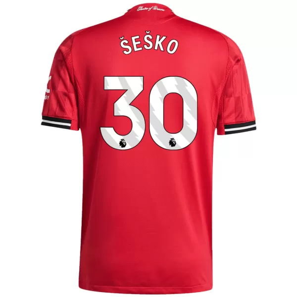 ŠEŠKO #30 Manchester United Home Match Jersey 2025/26 - thejerseys