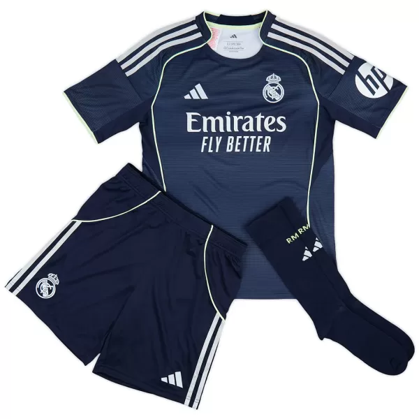 Kids Real Madrid Away Jersey Full Kit 2025/26 - thejerseys