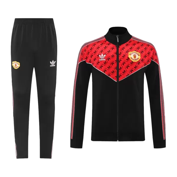 Manchester United Training Jacket Kit(Jacket+Pants) Red&Black 2025/26 - thejerseys
