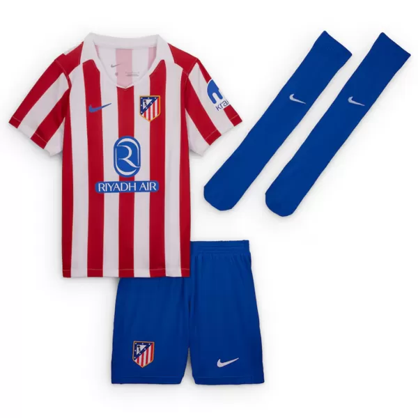 Kids Atletico Madrid Home Jersey Full Kit 2025/26 - thejerseys