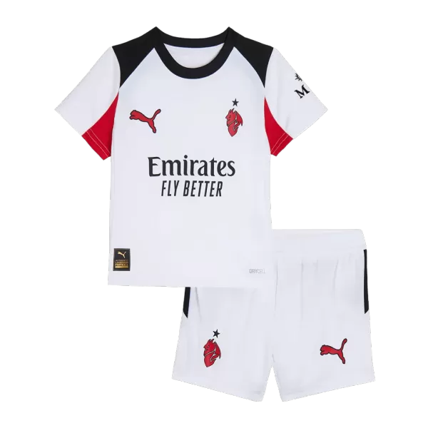 Kid's AC Milan Away Jersey Kit(Jersey+Shorts) 2025/26 - thejerseys