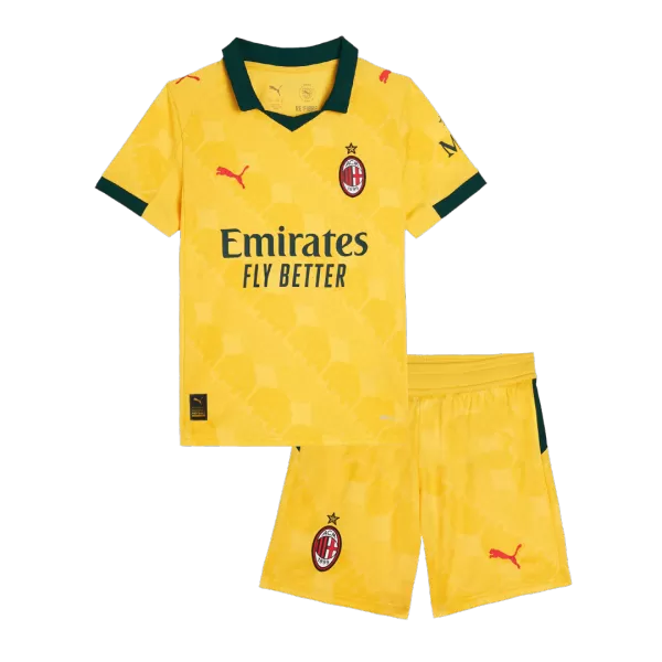 Kid's AC Milan Third Away Jersey Kit(Jersey+Shorts) 2025/26 - thejerseys