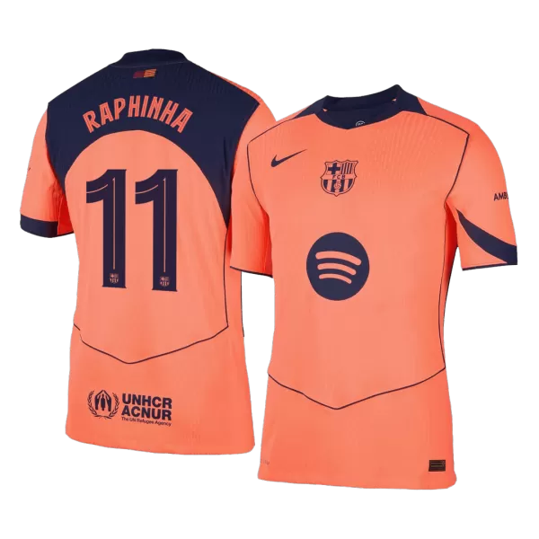 Barcelona RAPHINHA #11 Third Away Match Jersey 2025/26 UCL - thejerseys