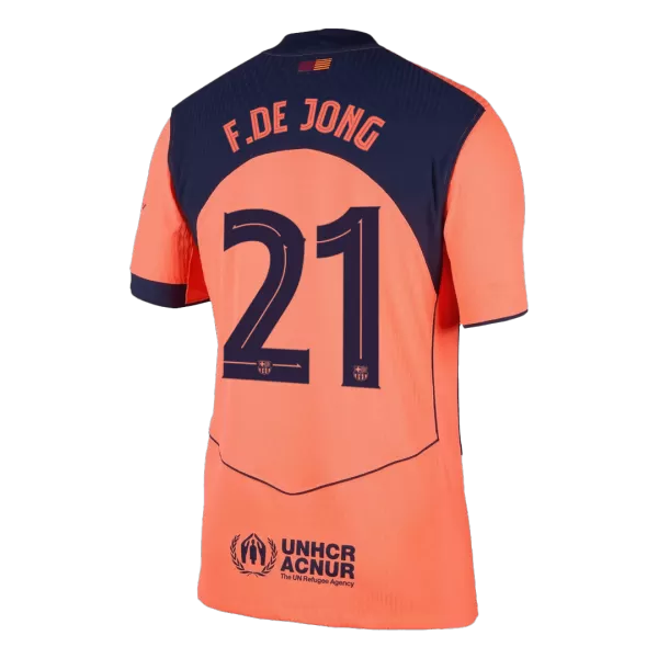 F.DE JONG #21 Barcelona Third Match Jersey Player Version 2025/26 UCL - thejerseys