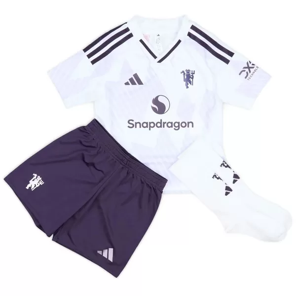 Kids Manchester United Away Jersey Full Kit 2025/26 - thejerseys