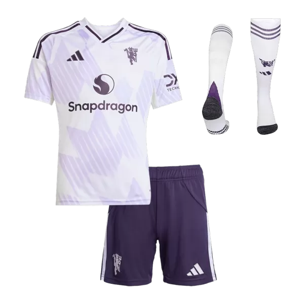 Kid's Manchester United Away Jersey Full Kit 2025/26 - thejerseys