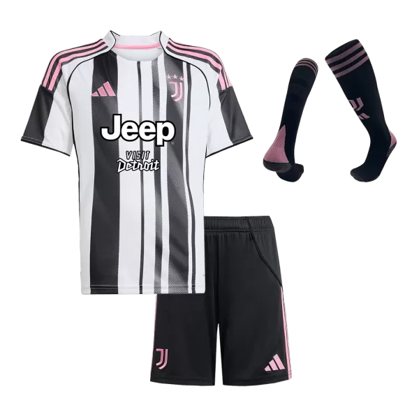 Kid's Juventus Home Jersey Full Kit 2025/26 - thejerseys