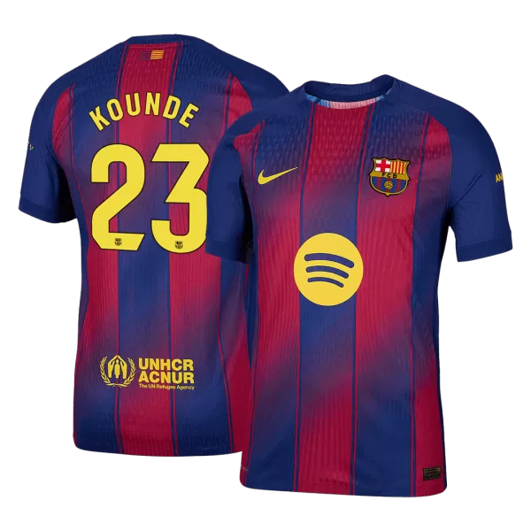 Barcelona KOUNDE #23 Home Match Jersey 2025/26 - thejerseys