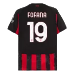 FOFANA #19 AC Milan Home Soccer Jersey 2025/26 Red&Black - thejerseys