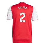 Arsenal SALIBA #2 Home Match Jersey 2025/26 - thejerseys