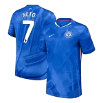NETO #7 Chelsea Home Soccer Jersey 2025/26 Blue - thejerseys