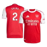 Arsenal SALIBA #2 Home Match Jersey 2025/26 - thejerseys
