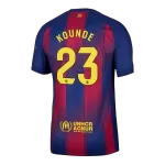 Barcelona KOUNDE #23 Home Match Jersey 2025/26 - thejerseys