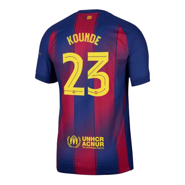KOUNDE #23 Barcelona Home Match Jersey Player Version 2025/26 - UCL - thejerseys