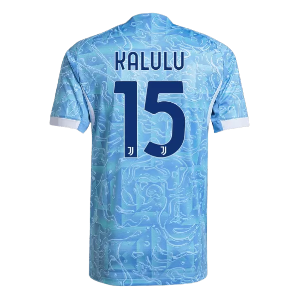 KALULU #15 Juventus Away Match Jersey Player Version 2025/26 - thejerseys