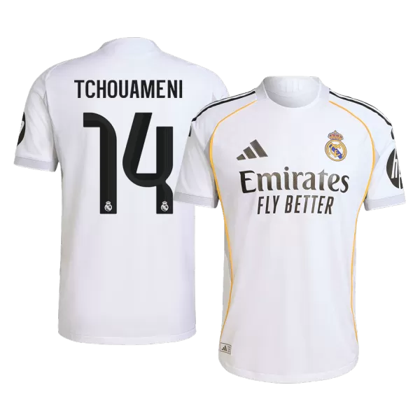 Real Madrid TCHOUAMENI #14 Home Match Jersey 2025/26 - thejerseys