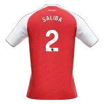 SALIBA #2 Arsenal Home Soccer Jersey 2025/26 Red - thejerseys