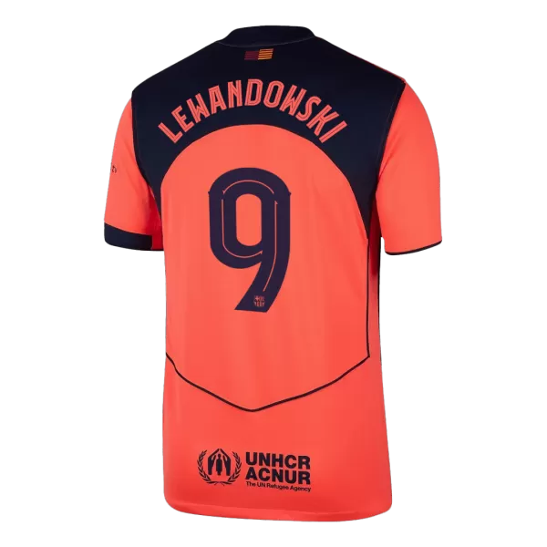 LEWANDOWSKI #9 Barcelona Third Jersey 2025/26 - UCL Font - thejerseys