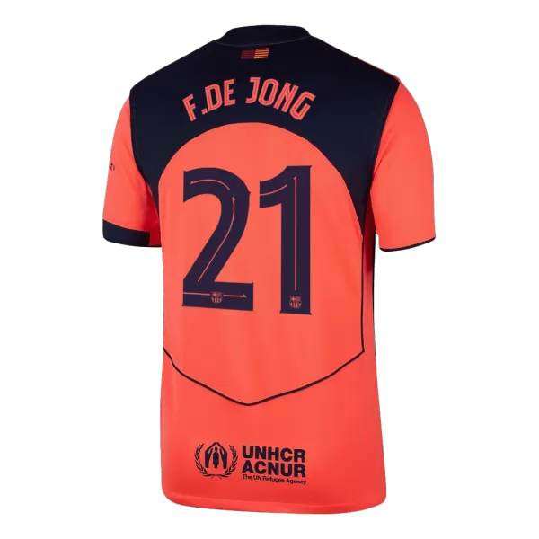 F.DE JONG #21 Barcelona Third Jersey 2025/26 - UCL Font - thejerseys