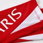 PSG 1/4 Zipper Sweat Kit(Top+Pants) Red 2025/26 - thejerseys