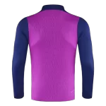 Barcelona 1/4 Zipper Sweat Kit(Top+Pants) Purple 2025/26 - thejerseys