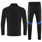 Kids Manchester United 1/4 Zipper Sweat Kit(Top+Pants) Black 2025/26 - thejerseys
