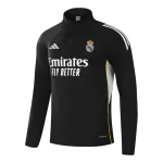 Real Madrid 1/4 Zipper Sweat Kit(Top+Pants) Black 2025/26 - thejerseys