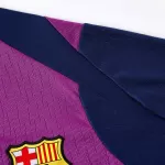 Barcelona 1/4 Zipper Sweat Kit(Top+Pants) Purple 2025/26 - thejerseys
