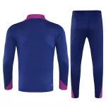 Kids Barcelona 1/4 Zipper Sweat Kit(Top+Pants) Navy 2025/26 - thejerseys
