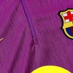 Barcelona 1/4 Zipper Sweat Kit(Top+Pants) Purple 2025/26 - thejerseys