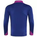 Kids Barcelona 1/4 Zipper Sweat Kit(Top+Pants) Navy 2025/26 - thejerseys