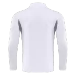 Real Madrid 1/4 Zipper Sweat Kit(Top+Pants) White 2025/26 - thejerseys
