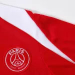 PSG 1/4 Zipper Sweat Kit(Top+Pants) Red 2025/26 - thejerseys