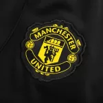 Manchester United 1/4 Zipper Sweat Kit(Top+Pants) Black 2025/26 - thejerseys