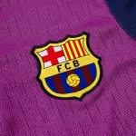 Barcelona 1/4 Zipper Sweat Kit(Top+Pants) Purple 2025/26 - thejerseys