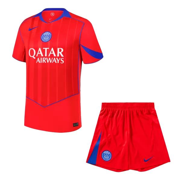 Men's PSG Third Away Jersey (Jersey+Shorts) Kit 2025/26 - thejerseys