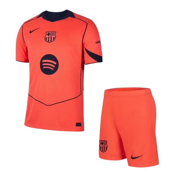 Men's Barcelona Third Away Jersey (Jersey+Shorts) Kit 2025/26 - thejerseys