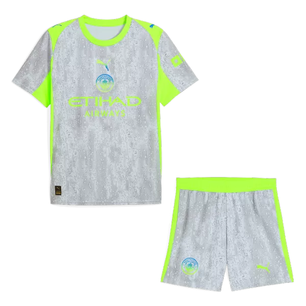 Men's Manchester City Third Away Jersey (Jersey+Shorts) Kit 2025/26 - thejerseys