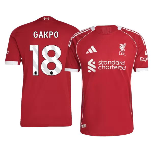 Liverpool GAKPO #18 Home Match Jersey 2025/26 - thejerseys